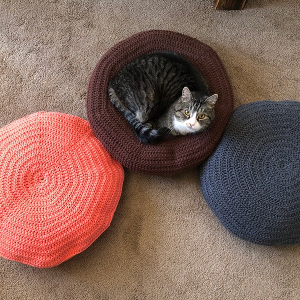Crochet Cat Bed Etsy