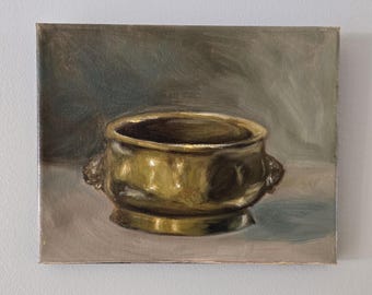 Original Impressionist Still Life Oil Painting - 8" x 10"