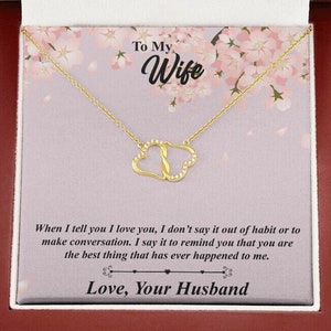 Collana "To My Wife", regalo di anniversario per la moglie, regalo per la moglie, regalo di compleanno per la moglie, regalo di Natale per la moglie, regalo di San Valentino per la moglie