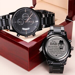 Engraved Watch for Men | Engraved Watch for Dad, Engraved Watch, Gift for Dad, Father&#39;s Gift, Gift for Daddy, Dad Gift From Son,