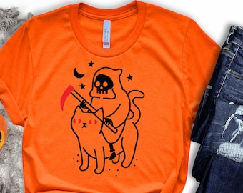 Funny Halloween Party tshirt Uk, Cat Lover Halloween Shirt Gift, Halloween Tshirt Women Kids, Halloween Costume 2022, Halloween Gift