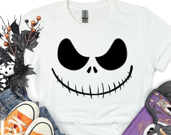Scary Pumpkin Face Halloween Shirt, Funny Halloween Tshirt 2022, Halloween Pumpkin Costume for Women Kids, Trick or Treat, Halloween Gift