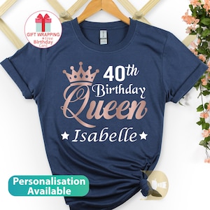 Gepersonaliseerde 40e verjaardag tshirt voor vrouw, 1983 verjaardag shirt, 40e verjaardag cadeaus voor vrouwen, vintage verjaardag Tee, verjaardagscadeau voor mama