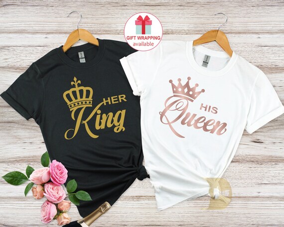 Her King His Queen Shirt Couples Shirts Wedding Party Shirts Newlywed Tshirt King Queen Shirts Honeymoon Shirts Gift for Her Him Etsy Canada