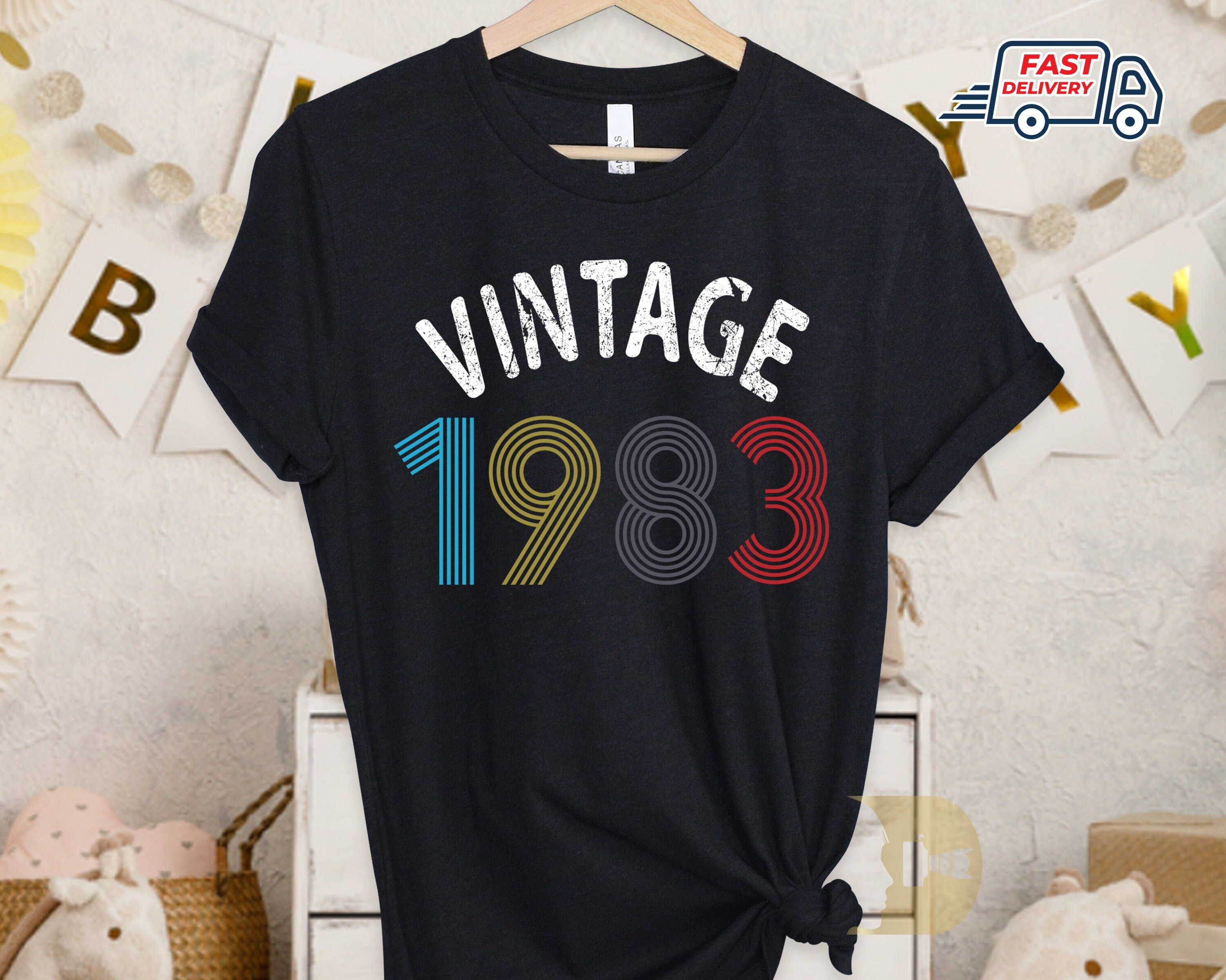 40Th Birthday T Shirt Uk, Vintage 1983 2023, Gifts For Women Men, Mum Gift 2023