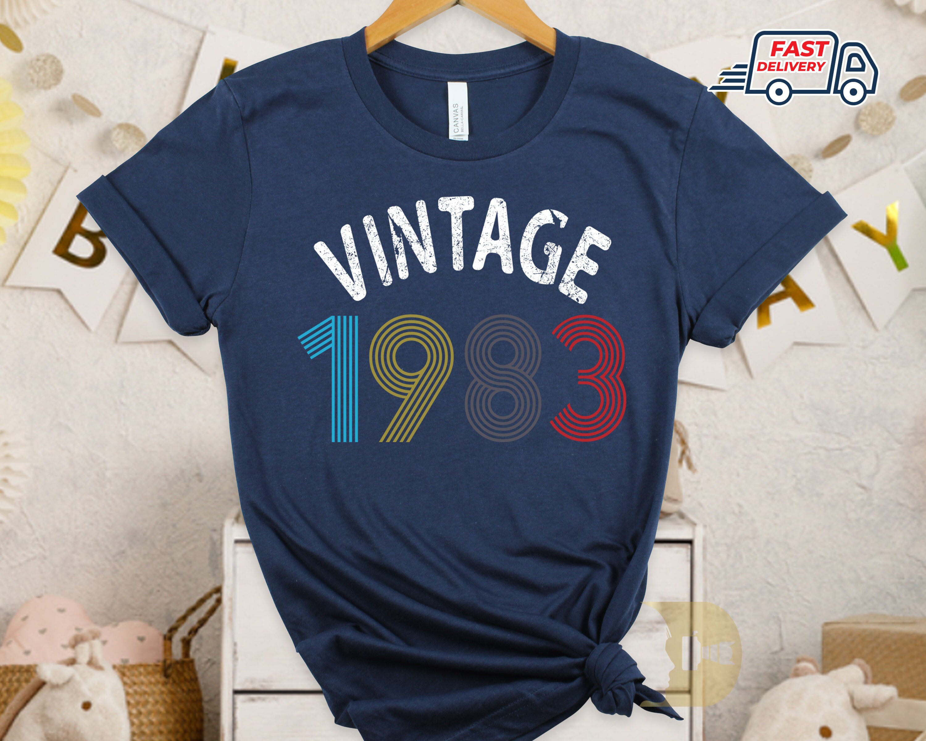 Discover 40th Birthday T Shirt UK, Vintage 1983 Birthday Shirt 2023, 40th Birthday T-Shirt