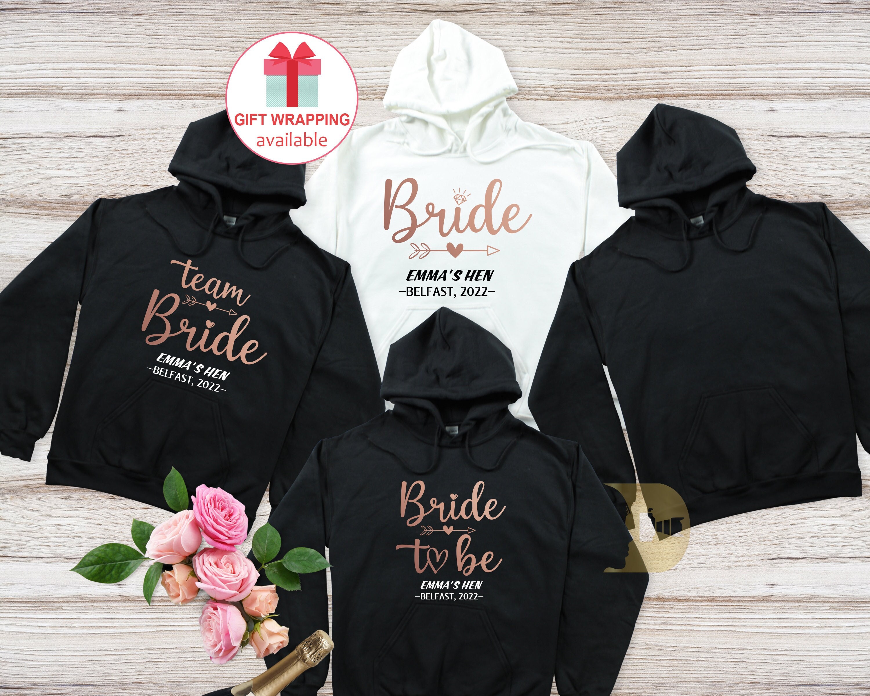 Personalised Bride Hoodie Bride Squad Hoodie Family Squad - Etsy Ireland