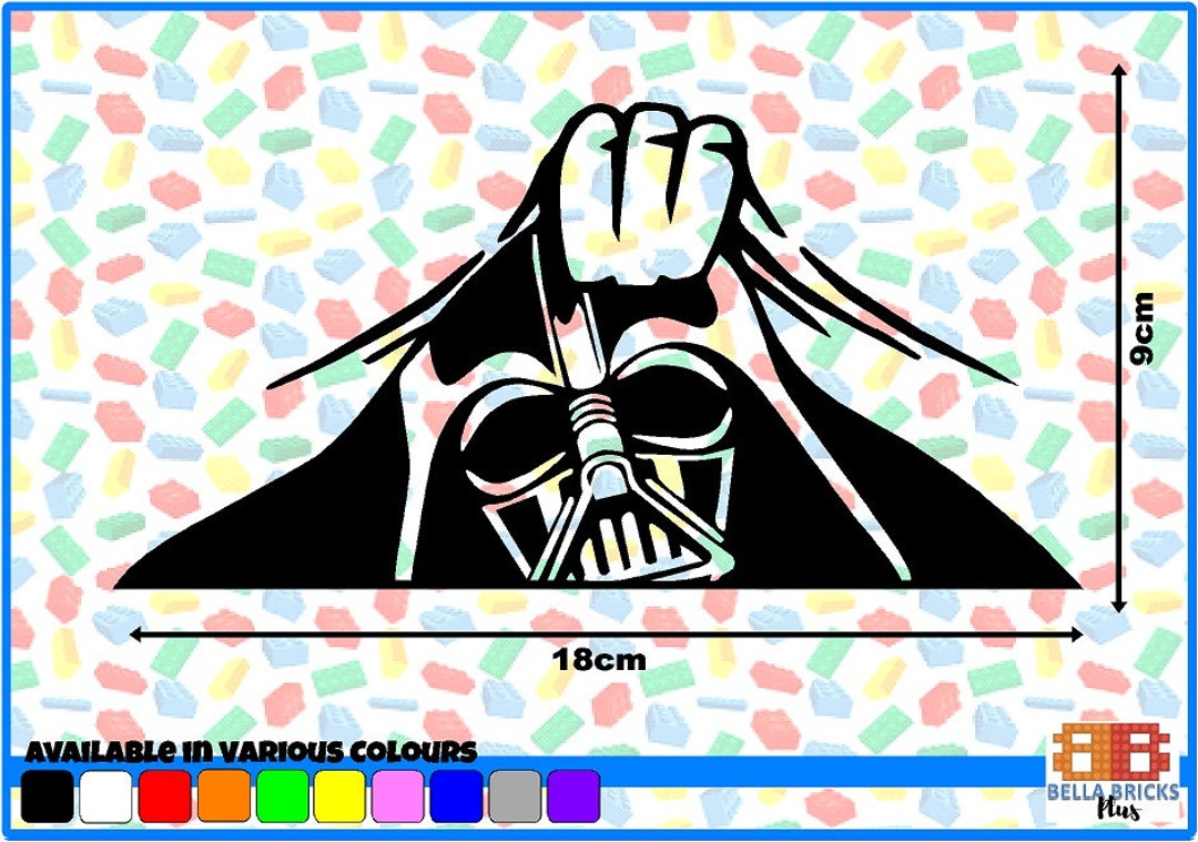 Darth Vader Peeking Star Wars Vinyl Sticker Decal car, Wall, Van Etsy