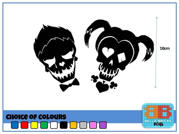 Joker and harley quinn car decals deals