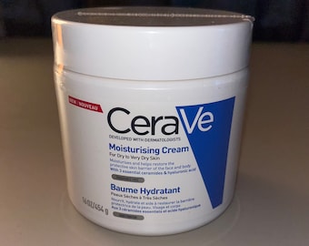 CeraVe Moisturising Cream for Dry to Very Dry Skin 454g with Hyaluronic Acid & 3 Essential Ceramides