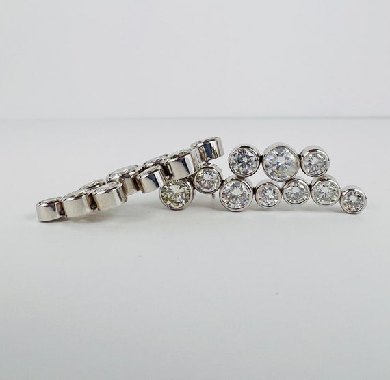 Stunning 11+ Carat Diamond Chandelier Statement E… - image 4