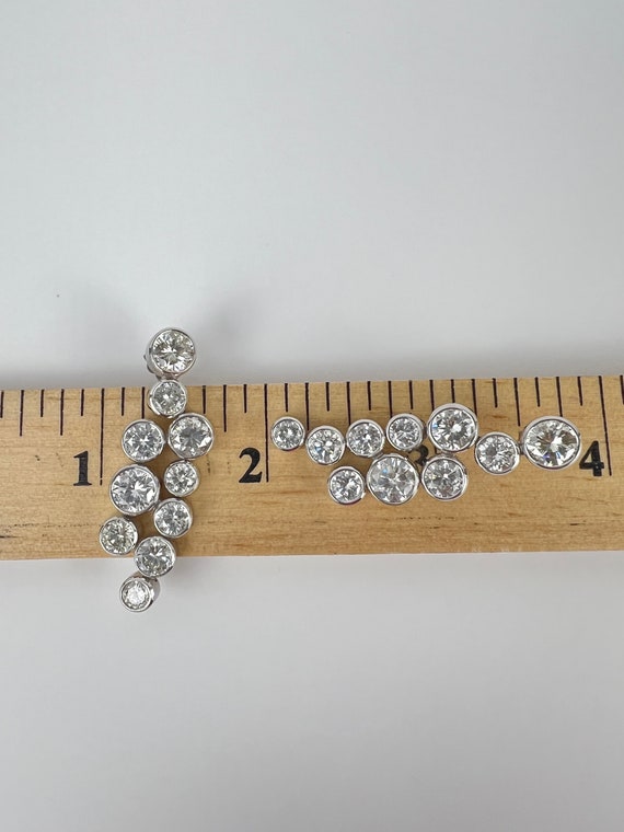 Stunning 11+ Carat Diamond Chandelier Statement E… - image 9