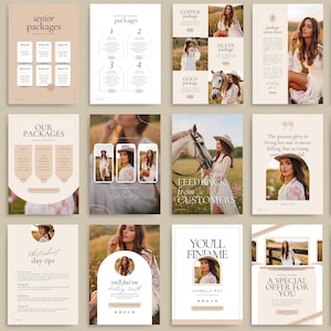 Photography Rates Per Hour Brochure.pdf Photography Pricing Guide Template Canva | Senior Session Pricing ...