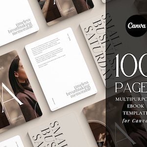 small business ebook template Canva | blogger ebook template | Digital ebook template | Minimalist magazine template | Lead magnet template
