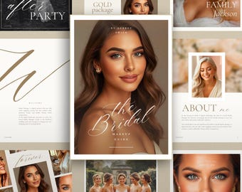 Makeup Artist Service Guide Canva Template | Makeup Artist Business Branding templates