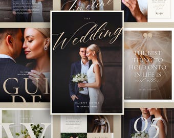 Photography Proposal Template | Photography Portfolio | Wedding Photography Client Guide Canva Template | Pricing Brochure Digital Download