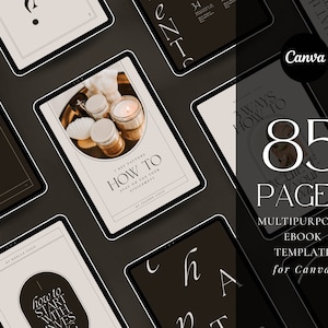 small business ebook template Canva | blogger ebook template | Digital ebook template | Minimalist magazine template | Lead magnet template