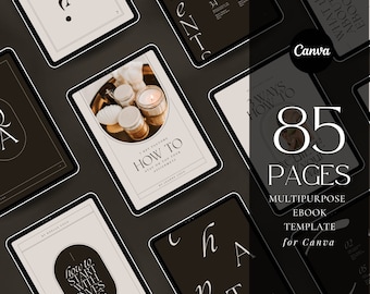 small business ebook template Canva | blogger ebook template | Digital ebook template | Minimalist magazine template | Lead magnet template