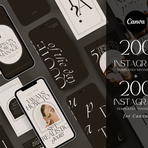 400 Instagram Templates: Small Business Social Media Content (Canva)
