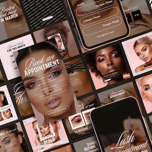 Lash Technician Templates Lash Artist Social Media Lash Stylist Post Templates Lash Technician Instagram Lash Extension Template Eyelash Business Branding Lash Extension Marketing Beauty Instagram Templates