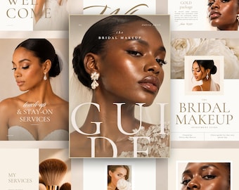makeup packages bridal makeup presentation and pricing makeup artist bridal brochure bridal skin prep guide wedding makeup flyer price pdf