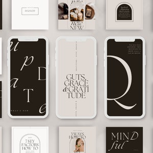 Minimalist Instagram Templates: Neutral Social Media Content (Canva)
