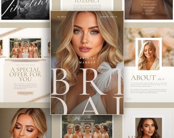 makeup packages bridal makeup presentation and pricing makeup artist bridal brochure bridal skin prep guide wedding makeup flyer price pdf