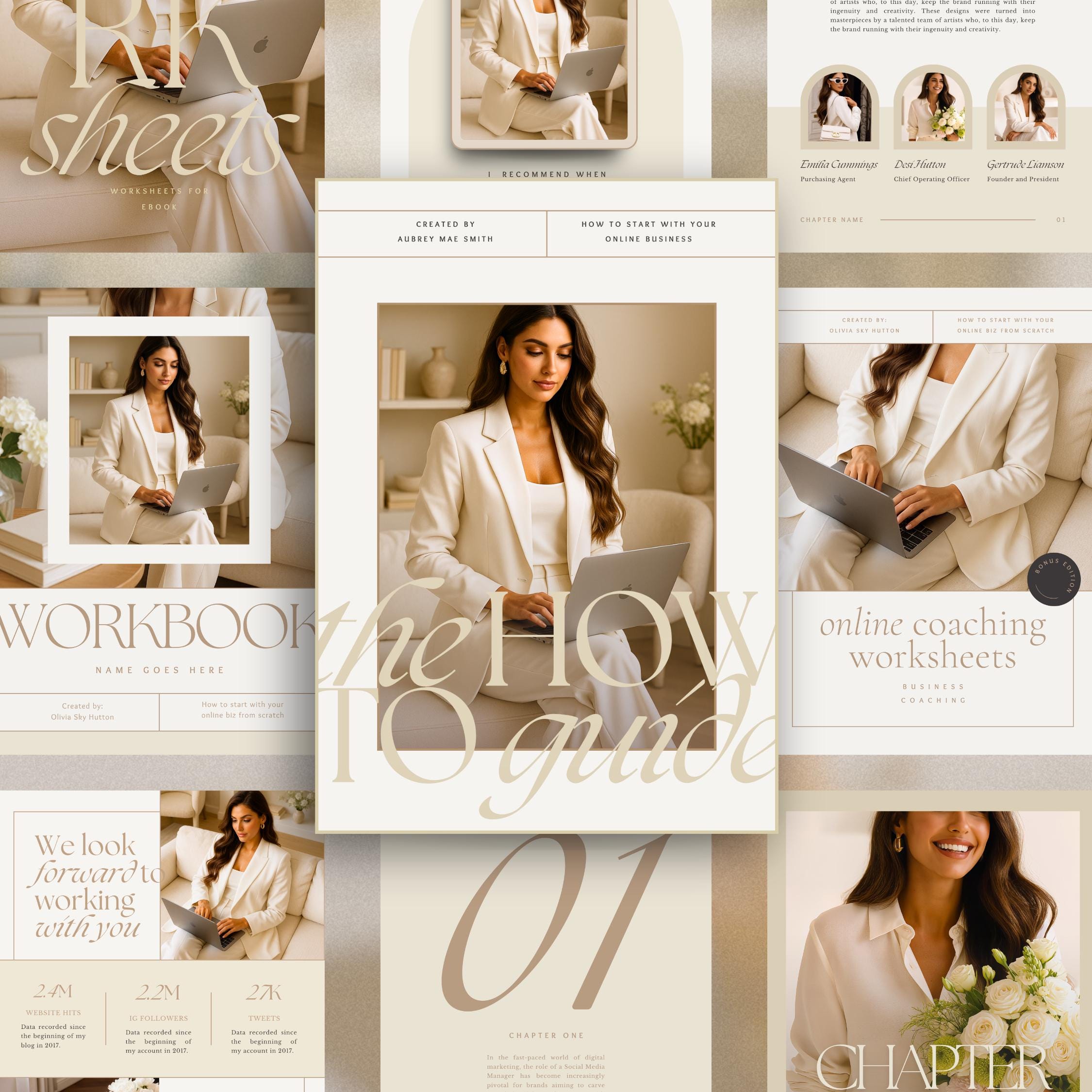 Canva Ebook Workbook Template: Digital Course Creator, Lead Magnet ...