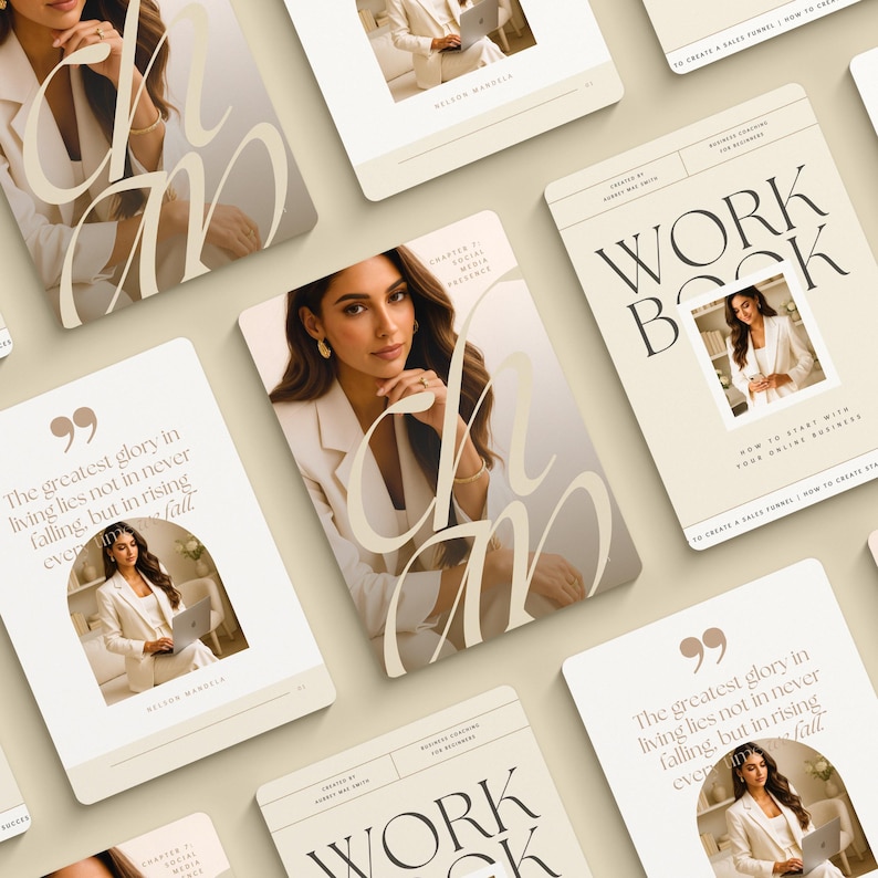 Homework Booklets Business Small Business Workbook Canva Template | Blogger E Book Template ...