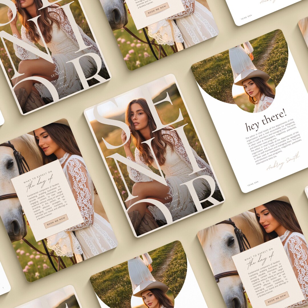 Photography Rates Per Hour Brochure.pdf Photography Pricing Guide Template Canva | Senior Session Pricing ...