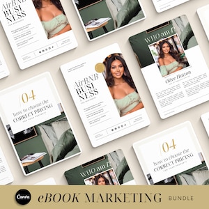 small business ebook template Canva | blogger ebook template | Digital ebook template | Minimalist magazine template | Lead magnet template