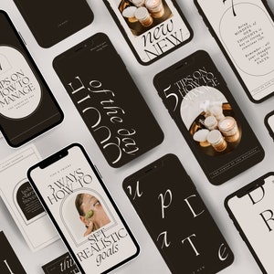 social media templates | small business instagram templates  | instagram content templates | minimalistic templates | neutral colors
