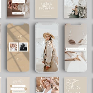 social media templates | small business instagram templates  | instagram content templates | minimalistic templates | neutral colors