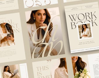 Canva Ebook Workbook Creator Template: Business Lead Magnet, Coaching Worksheets (PDF)