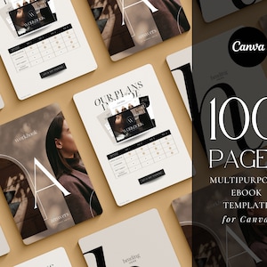 small business ebook template Canva | blogger ebook template | Digital ebook template | Minimalist magazine template | Lead magnet template