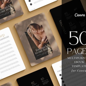 professionele e-boeksjabloon Canva | werkmapsjabloon | Sjabloon voor digitaal e-boek | Minimalistische tijdschriftsjabloon | Sjabloon voor loodmagneten