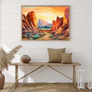Cubism Big Bend National Park Digital Art