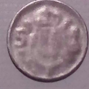 5 pesetas Juan Carlos 1 1975 with enormous minting error