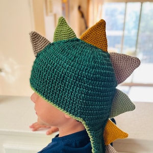 CROCHET DINOSAUR HAT