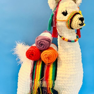 PDF pattern Llama crochet Spanish only