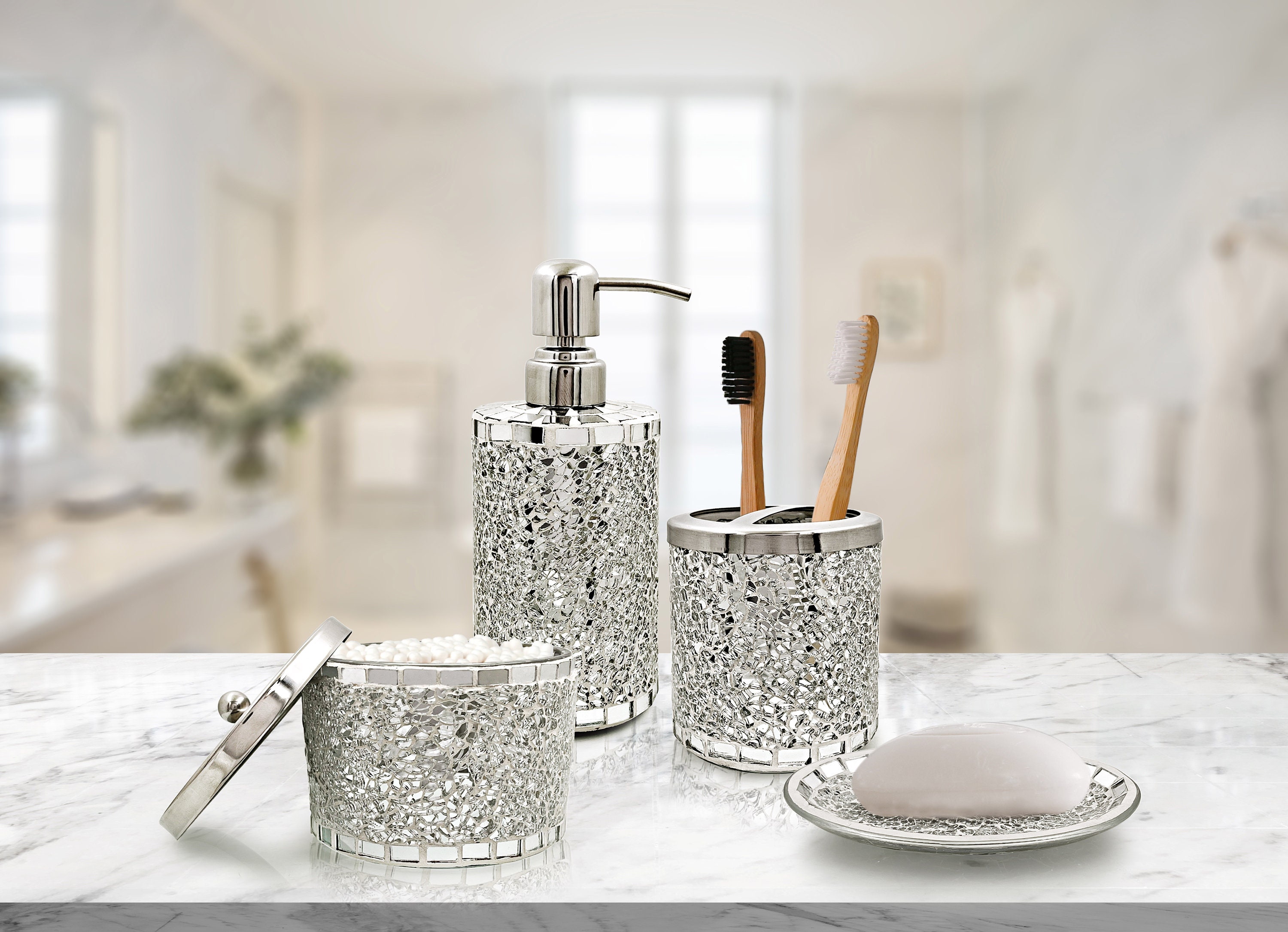 Shower & Glass Squeege - White, Bathroom Accessories