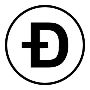 Doge Coin Vinyl Logo, Doge Coin Decal, Doge Coin Car Decal, Dogecoin Decal