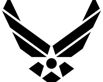 Calcomanía de vinilo con el logotipo de la Fuerza Aérea: para coche, portátil y vaso