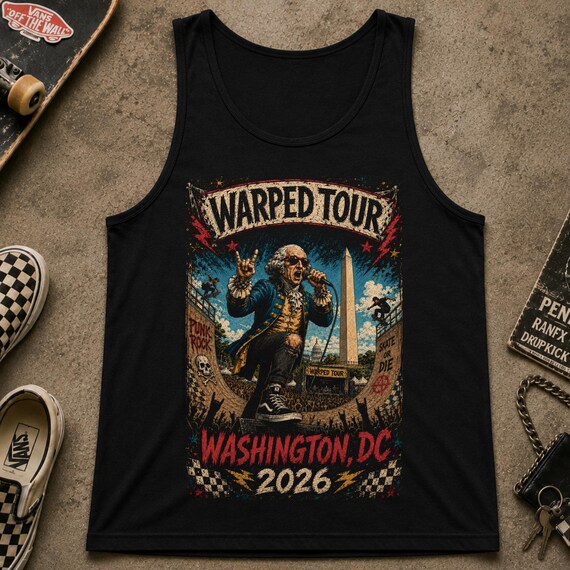 Warped Tour Washington DC 2026 Shirt | Punk Rock George Washington