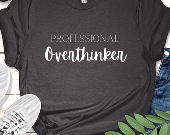 Camiseta de pensador profesional: camiseta con humor sarcástico