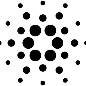 May include: A black and white graphic design featuring a circular pattern of overlapping circles, creating a radiating effect.