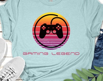 Camiseta de leyenda de los videojuegos retro: un regalo para gamers