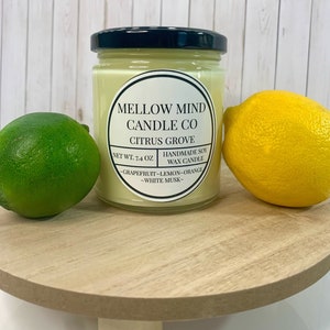 Citrus Grove Handmade Soy Wax Candle