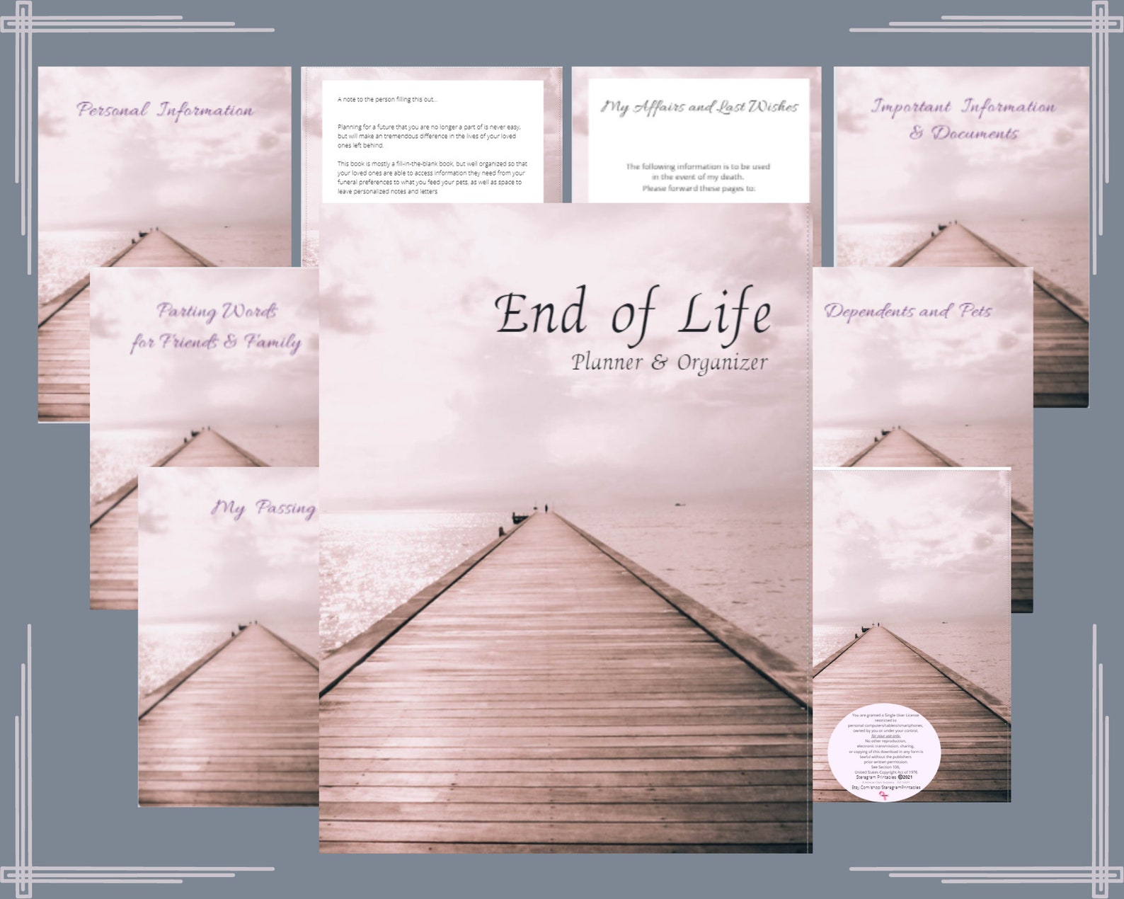 Printable Last Wishes/estate Planner Printable End of Life Etsy