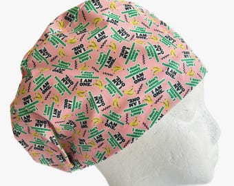 Sassy Euro Scrub Cap: Funny Women's Surgical Hat, Adjustable Toggle